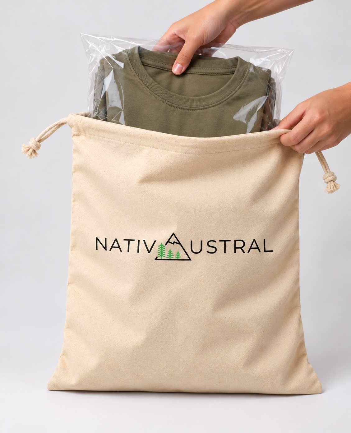 Saquito de algodón para regalo Nativaustral