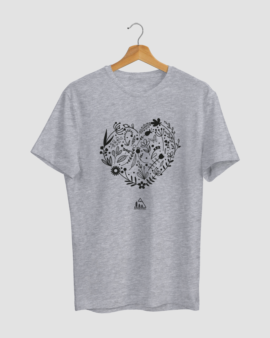 POLERA CORAZÓN DE LA NATURALEZA