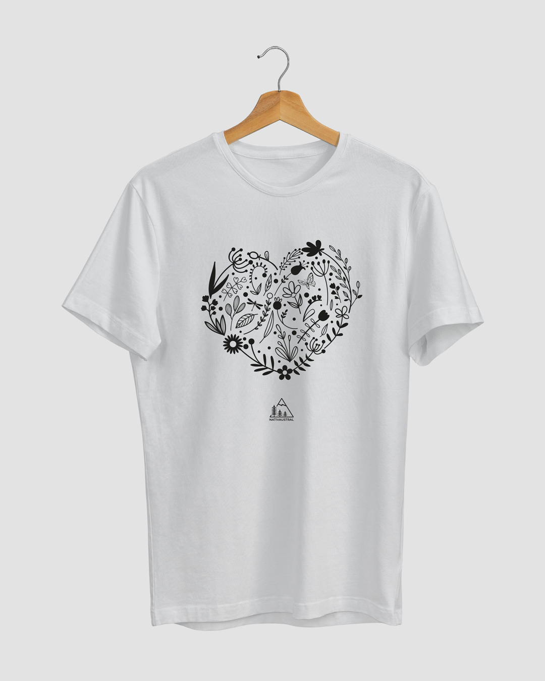 POLERA CORAZÓN DE LA NATURALEZA