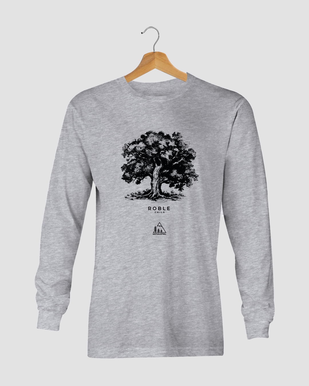 POLERA ROBLE MANGA LARGA