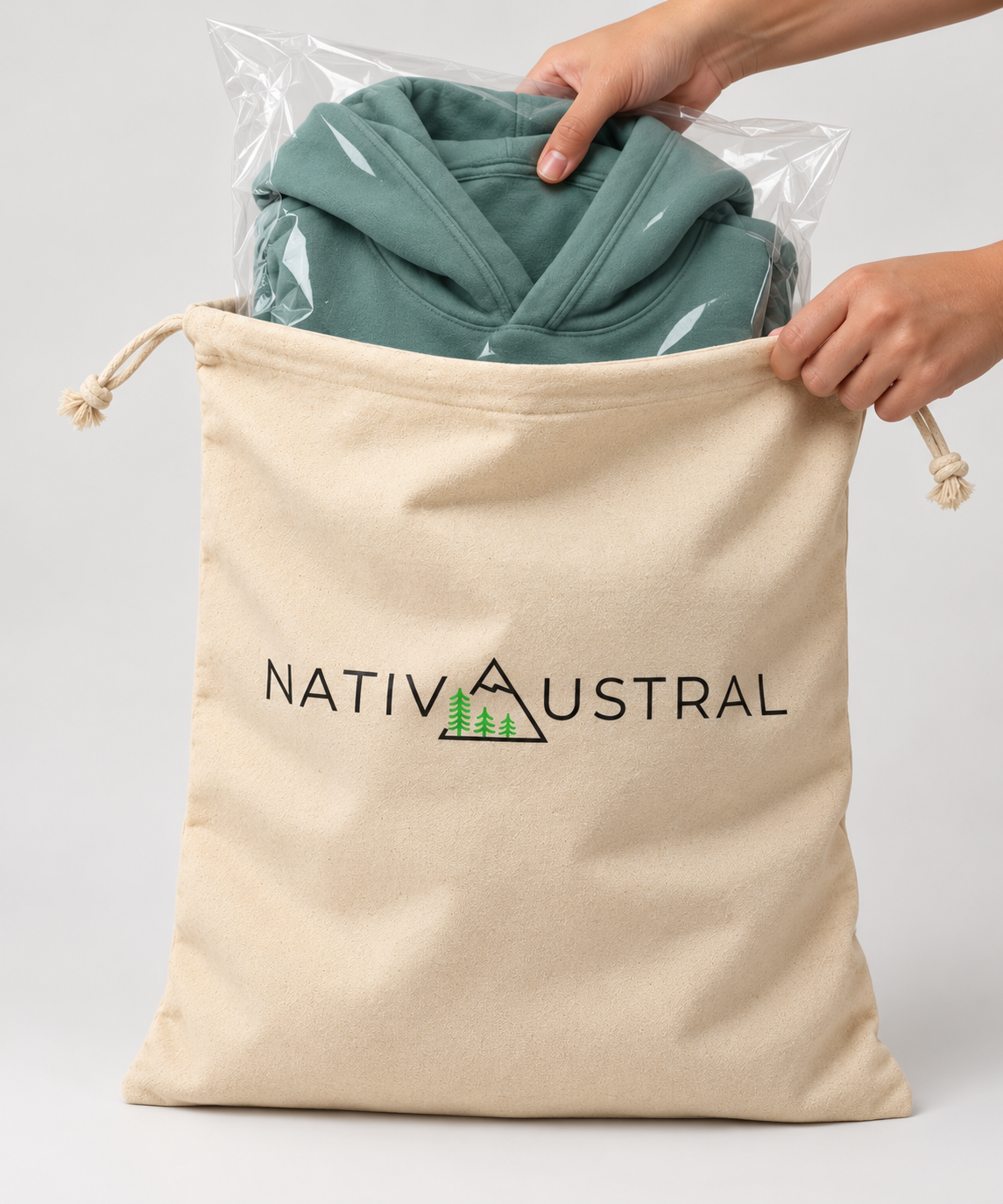 Saquito de algodón para regalo Nativaustral
