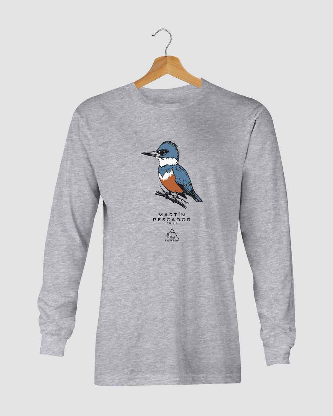POLERA MARTÍN PESCADOR MANGA LARGA COLOR