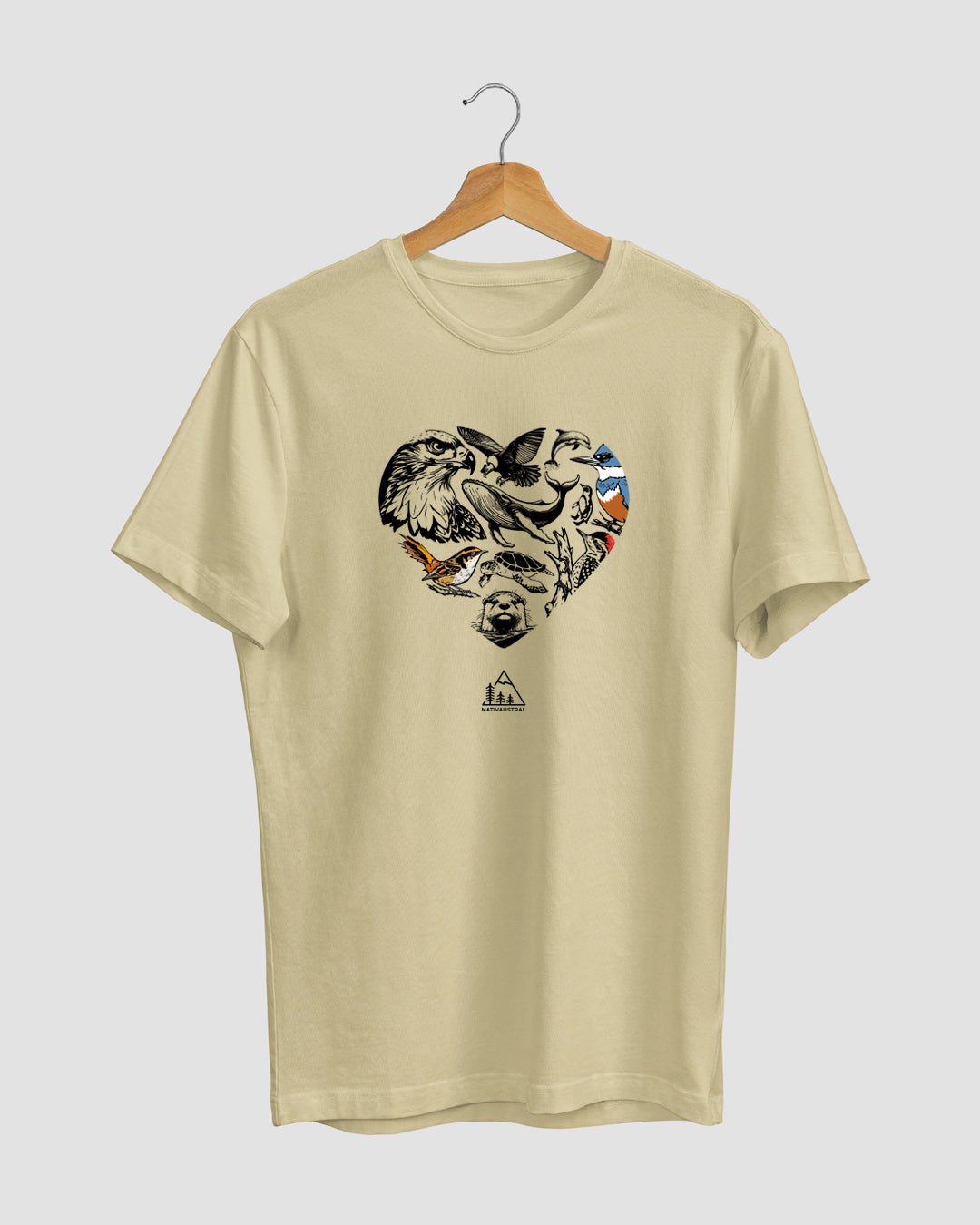 POLERA FAUNA CORAZON
