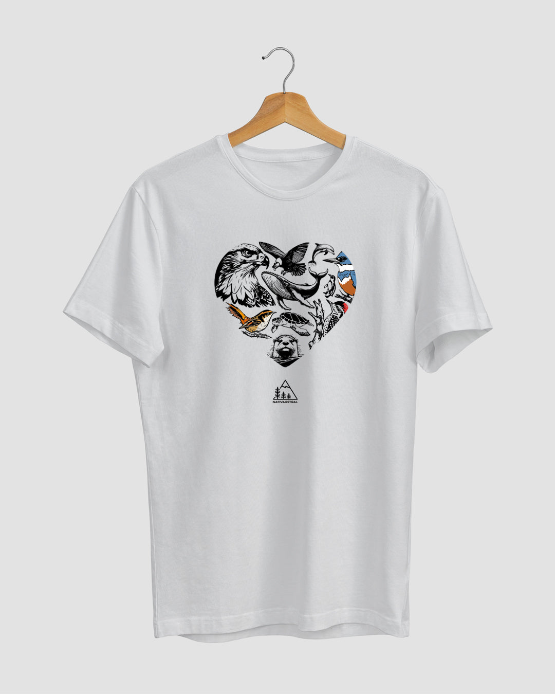 POLERA FAUNA CORAZON