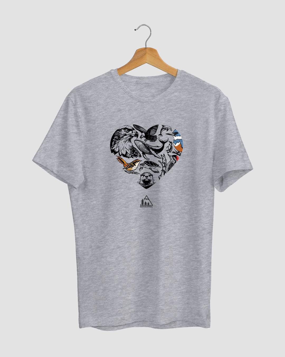 POLERA FAUNA CORAZON